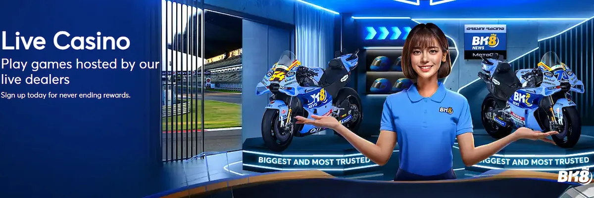 1. BK8 - Best Overall Online Casino in Malaysia